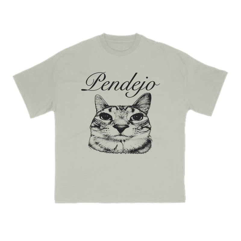 Pendejo Cat Print T-shirt