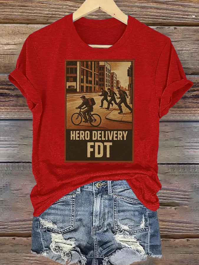 Women’s HERO DELIVERY FDT Printed T-Shirt