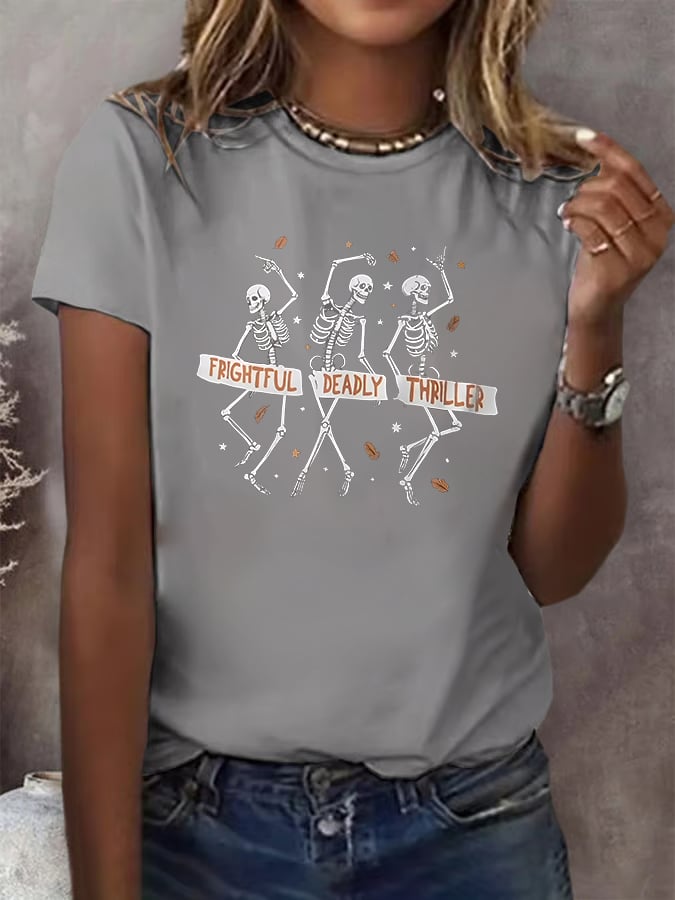 Women's Skeleton FDT Print T-Shirt