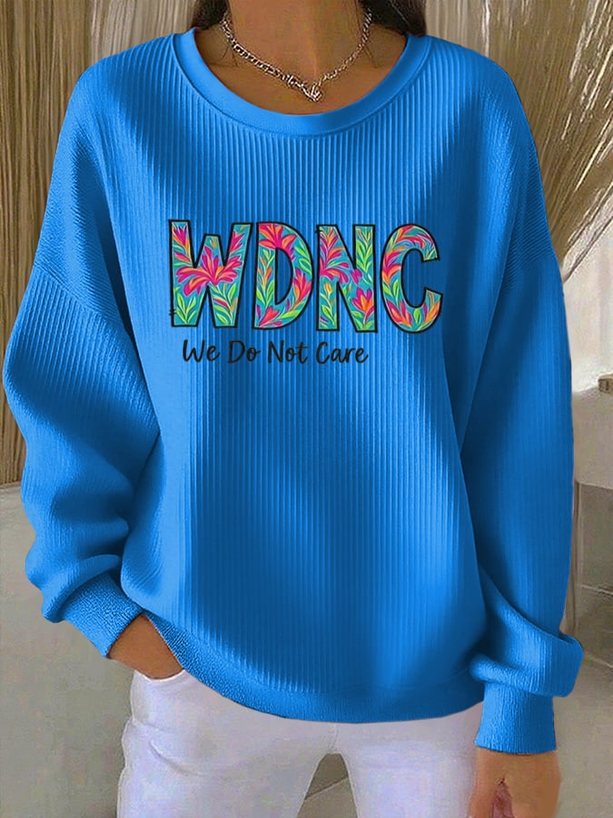 Retro Funny Proud Member Of WDNC Club Menopause Perimenopause Print Casual Sweatshirt