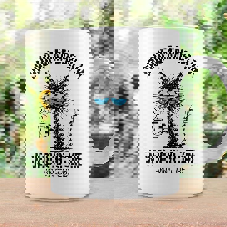 Sarcastic Black Cat Meme We Do Not Care Club Wdnc Cat Coffee Mug