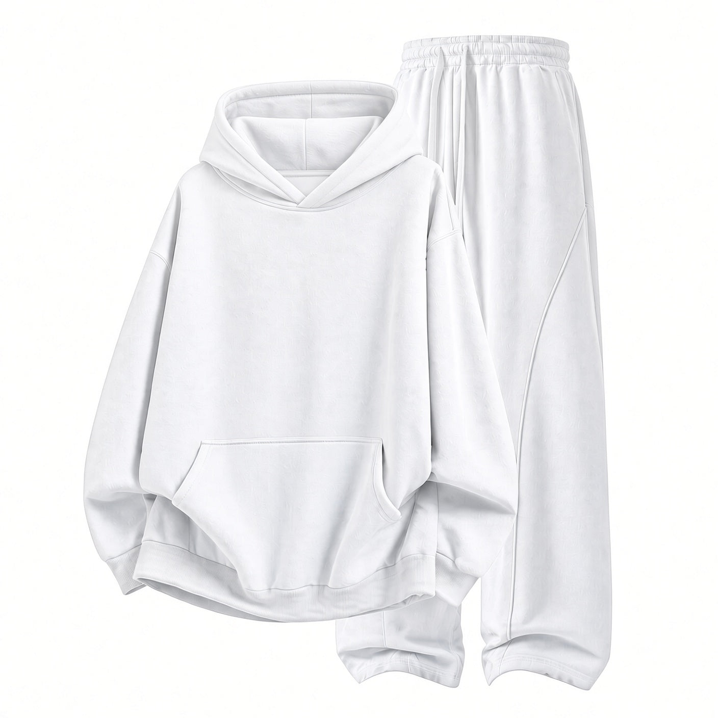 Unisex Cozy Hoodie & Wide-Leg Pants Set – Relaxed Streetwear Outfit ☁️
