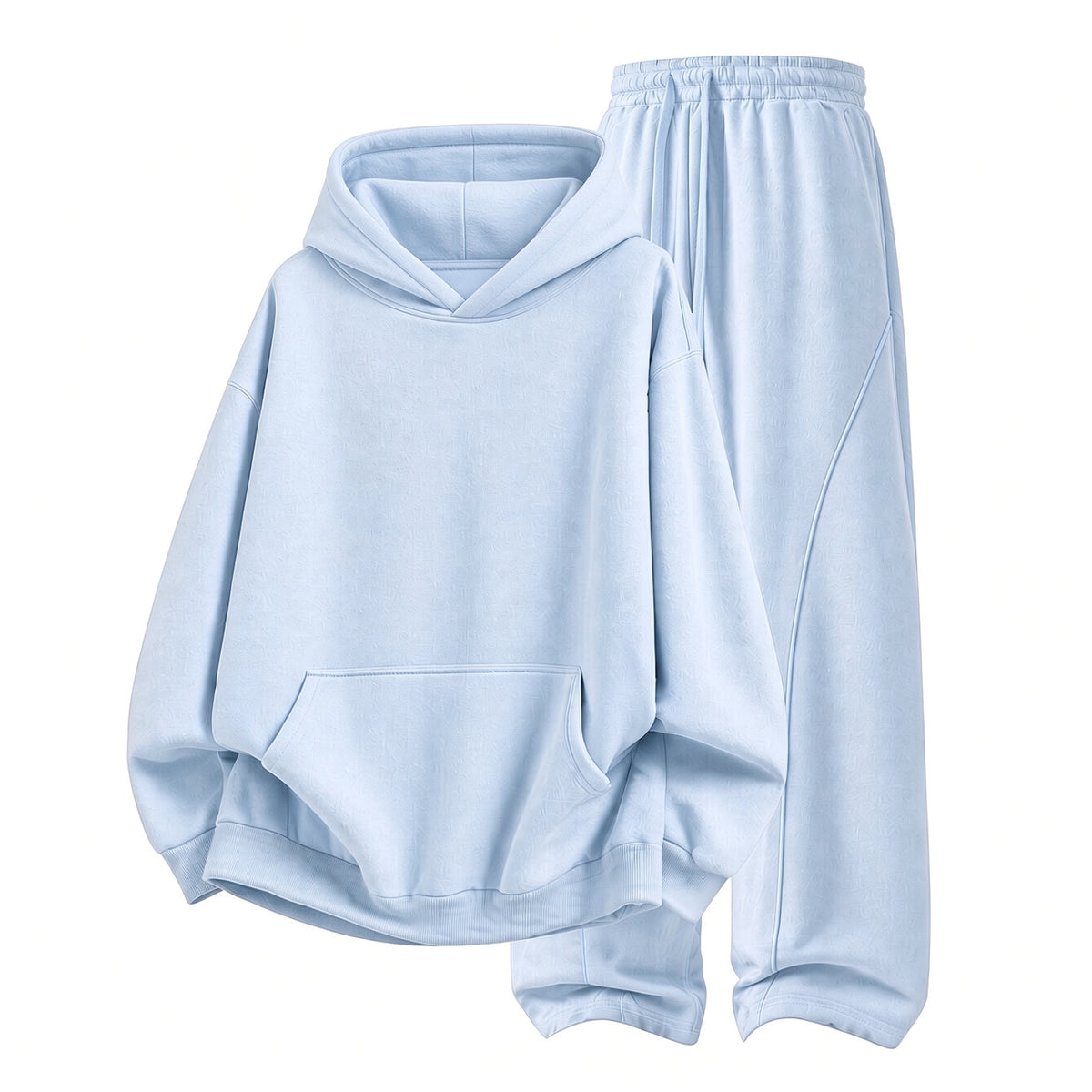 Unisex Cozy Hoodie & Wide-Leg Pants Set – Relaxed Streetwear Outfit ☁️