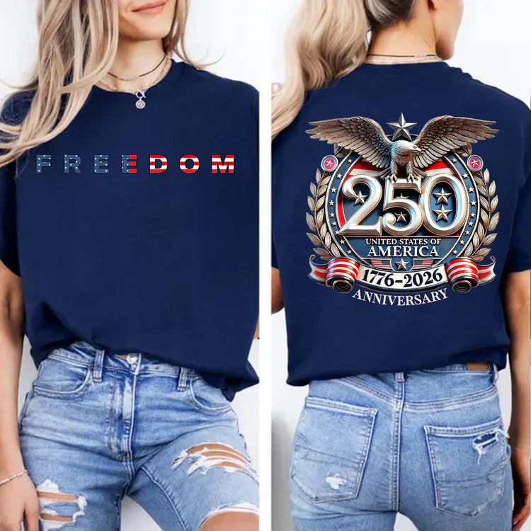 Women's Freedom 250 Years Anniversary Dark Shirt