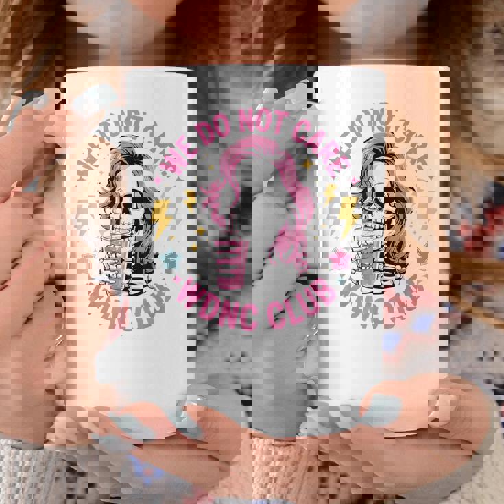 We Do Not Care Wdnc Club Girls Coffee Skeleton Wdnc Coffee Mug