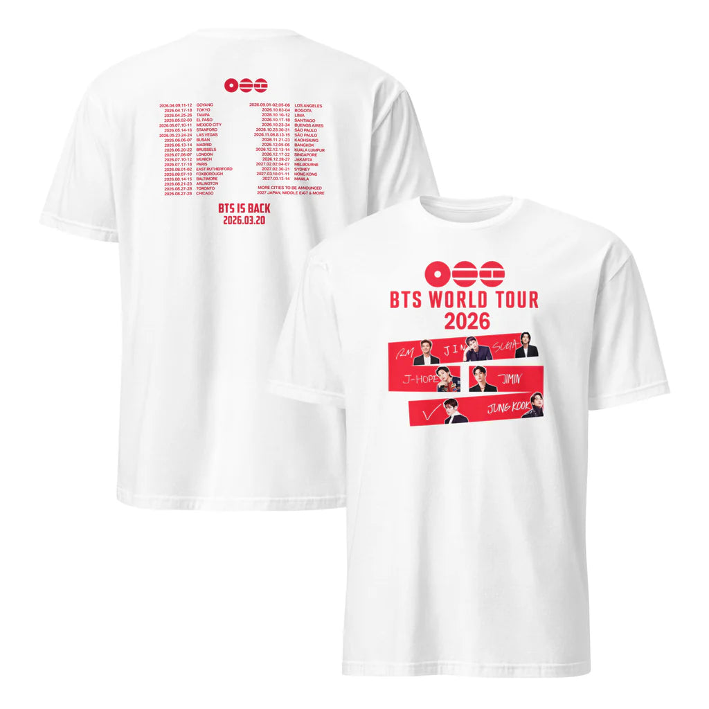 2026 Comeback Shirt ARMY Graphic T-Shirt BTSSSS Fan Merch Youth & Adult Sizes AOT L51