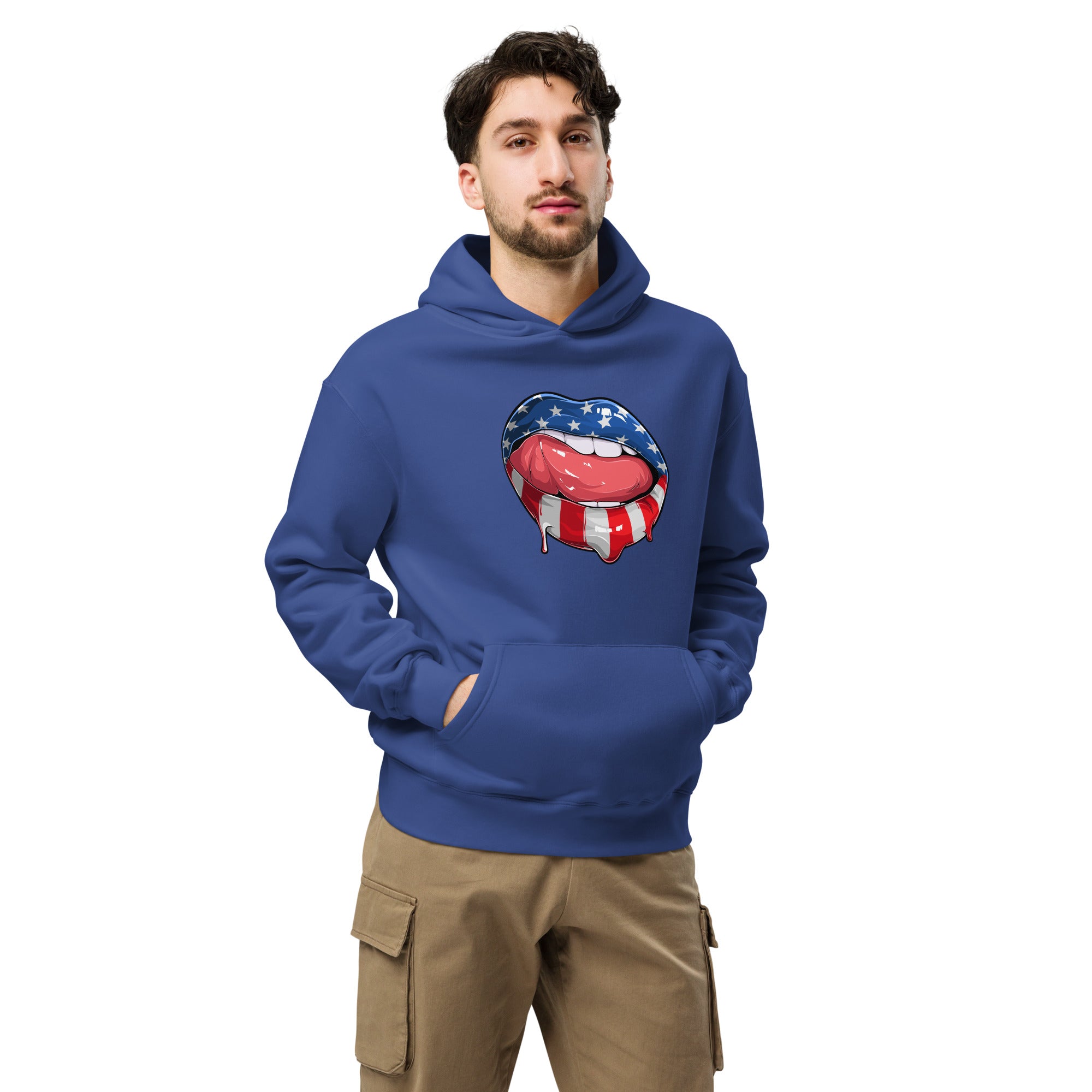 Patriotic Lips – Unisex oversized hoodie