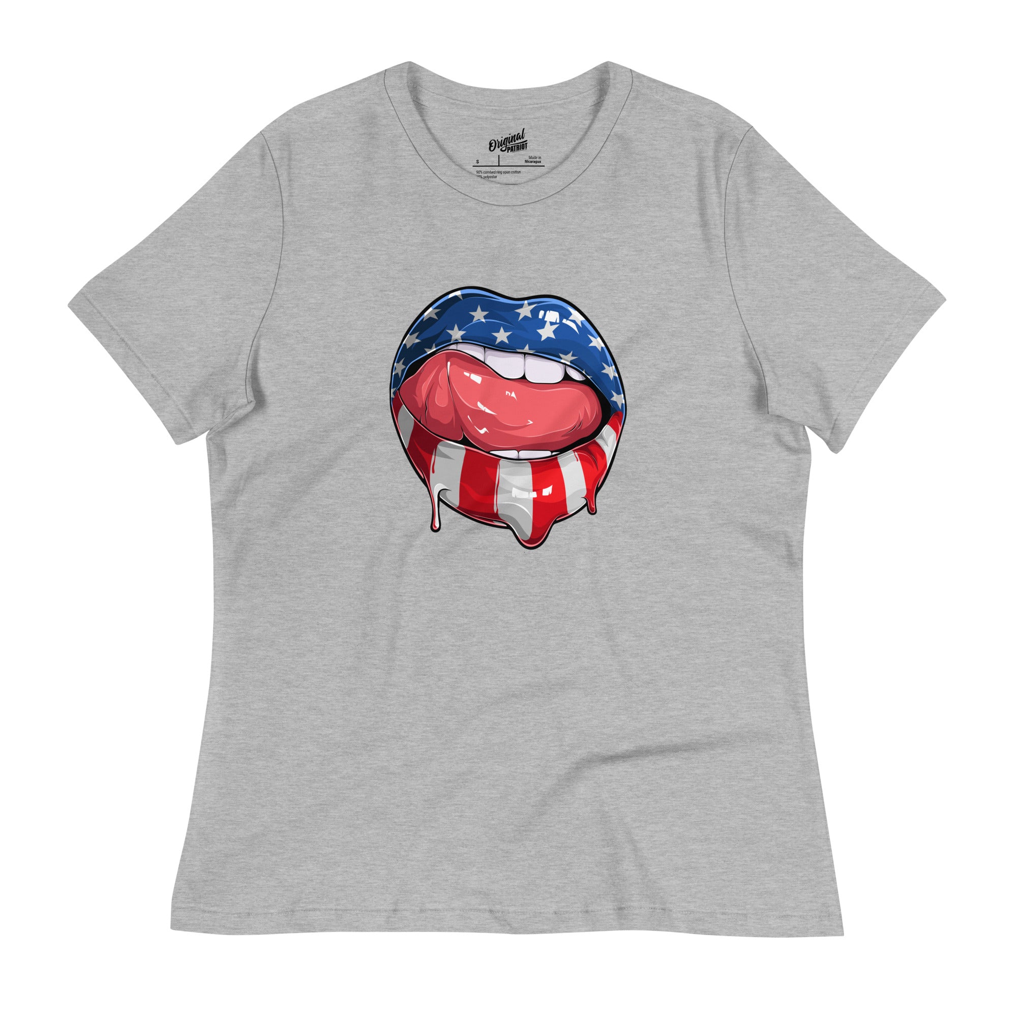 Patriotic Lips – Women’s Relaxed T-Shirt
