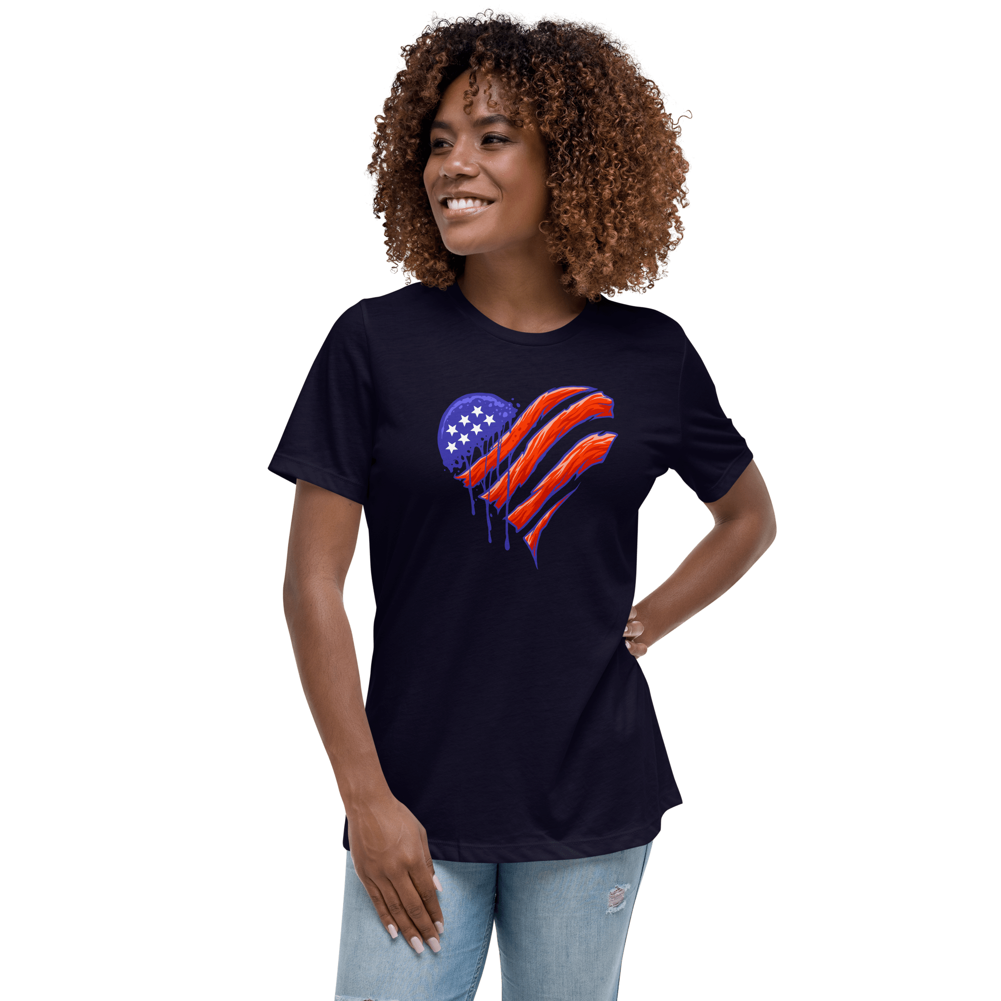 Painted Patriot- Women’s Relaxed T-Shirt