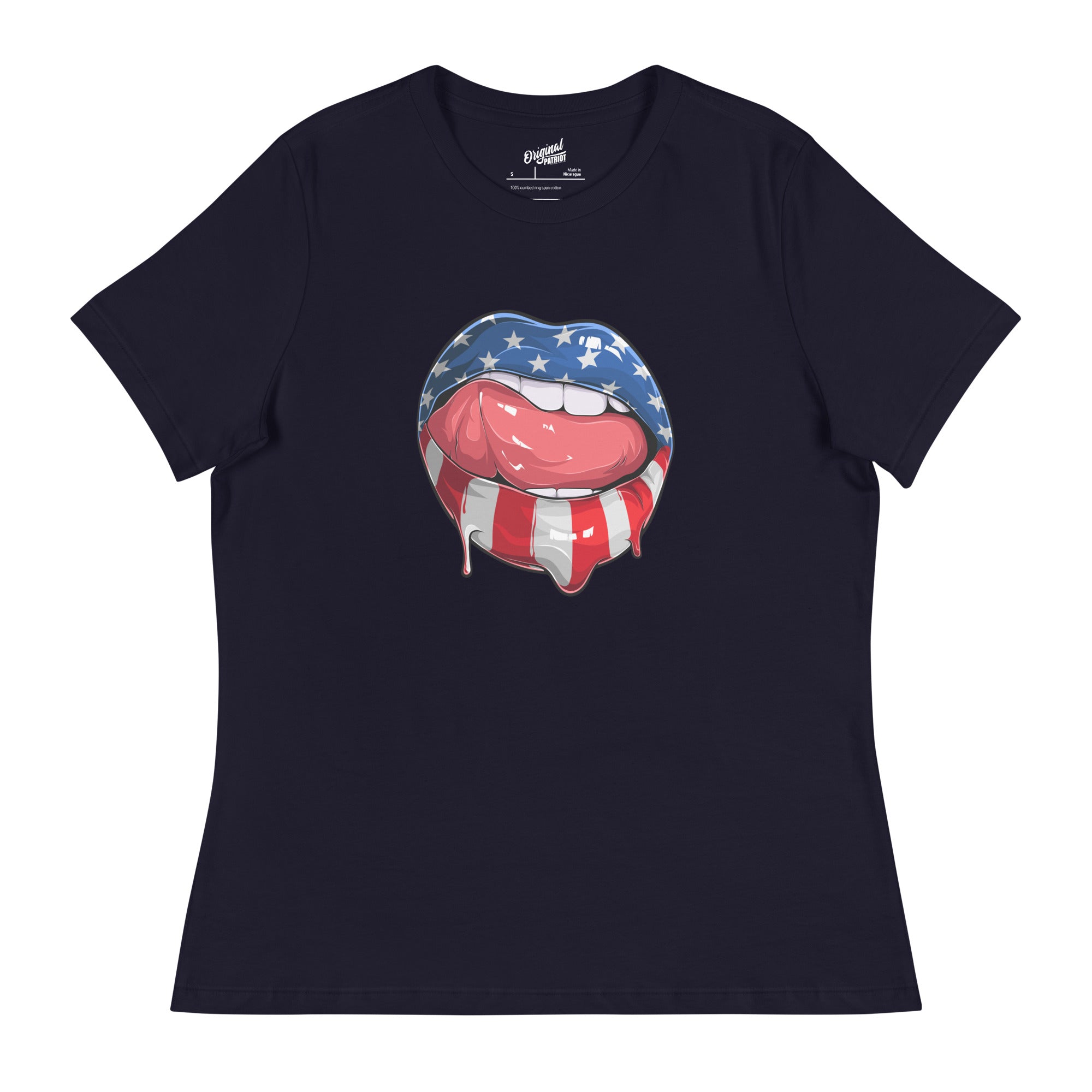 Patriotic Lips – Women’s Relaxed T-Shirt