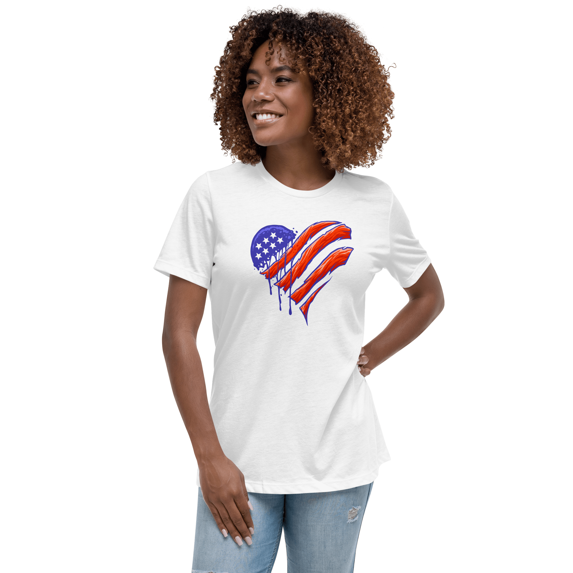Painted Patriot- Women’s Relaxed T-Shirt