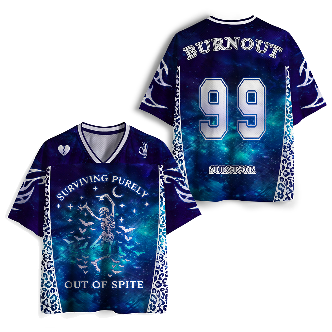 Vintage Burnout Survivor Mesh Jersey
