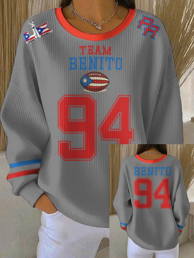 Women's Round Neck Long-Sleeved Top