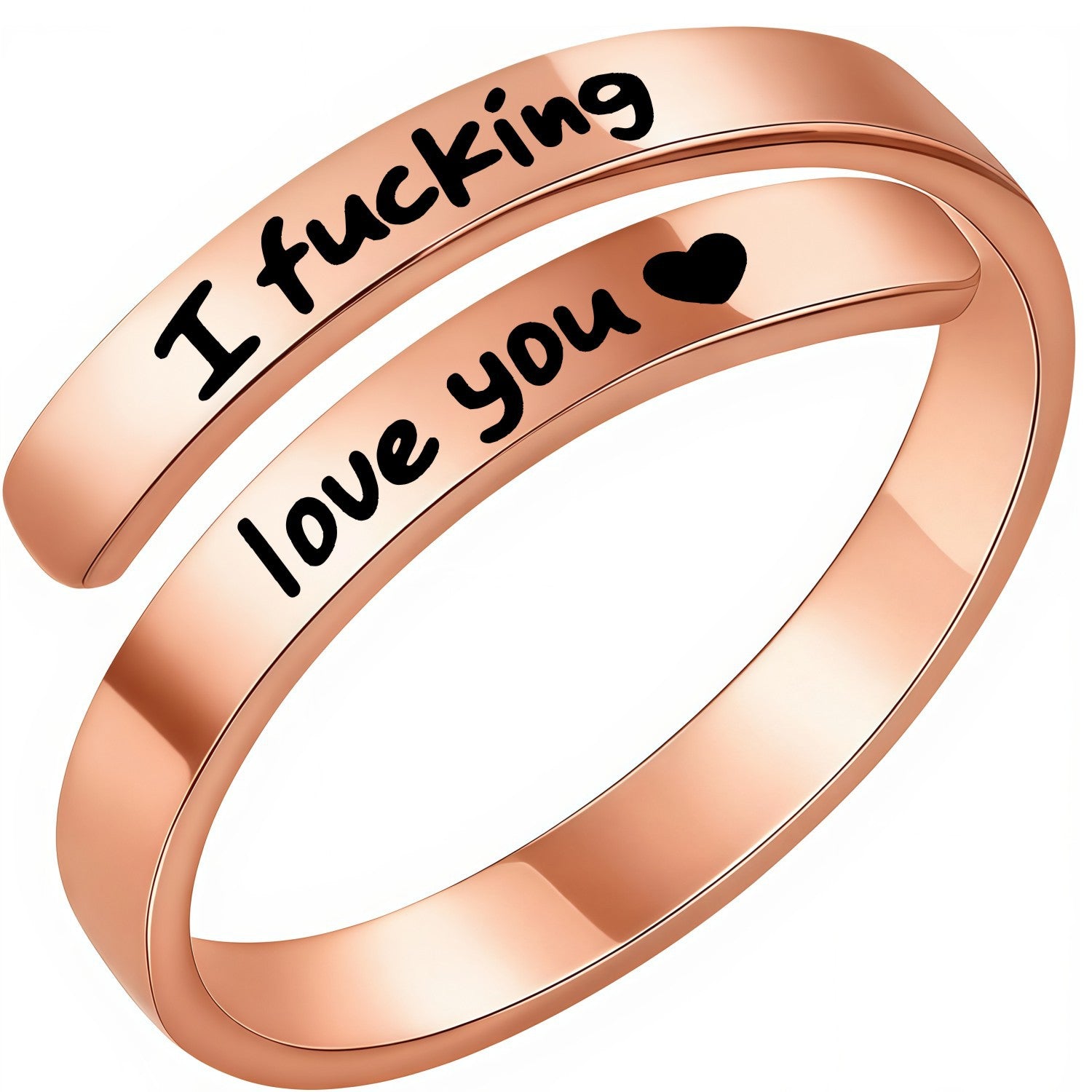 Valentine's Day Gift 🌹 "I fucking love you ❤️" Stress Relief Ring