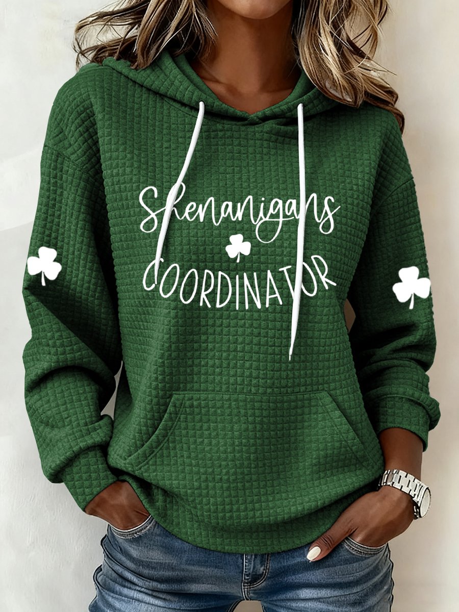 Women's Shenanigans Coordinator Printed Hoodie Sweatshirt