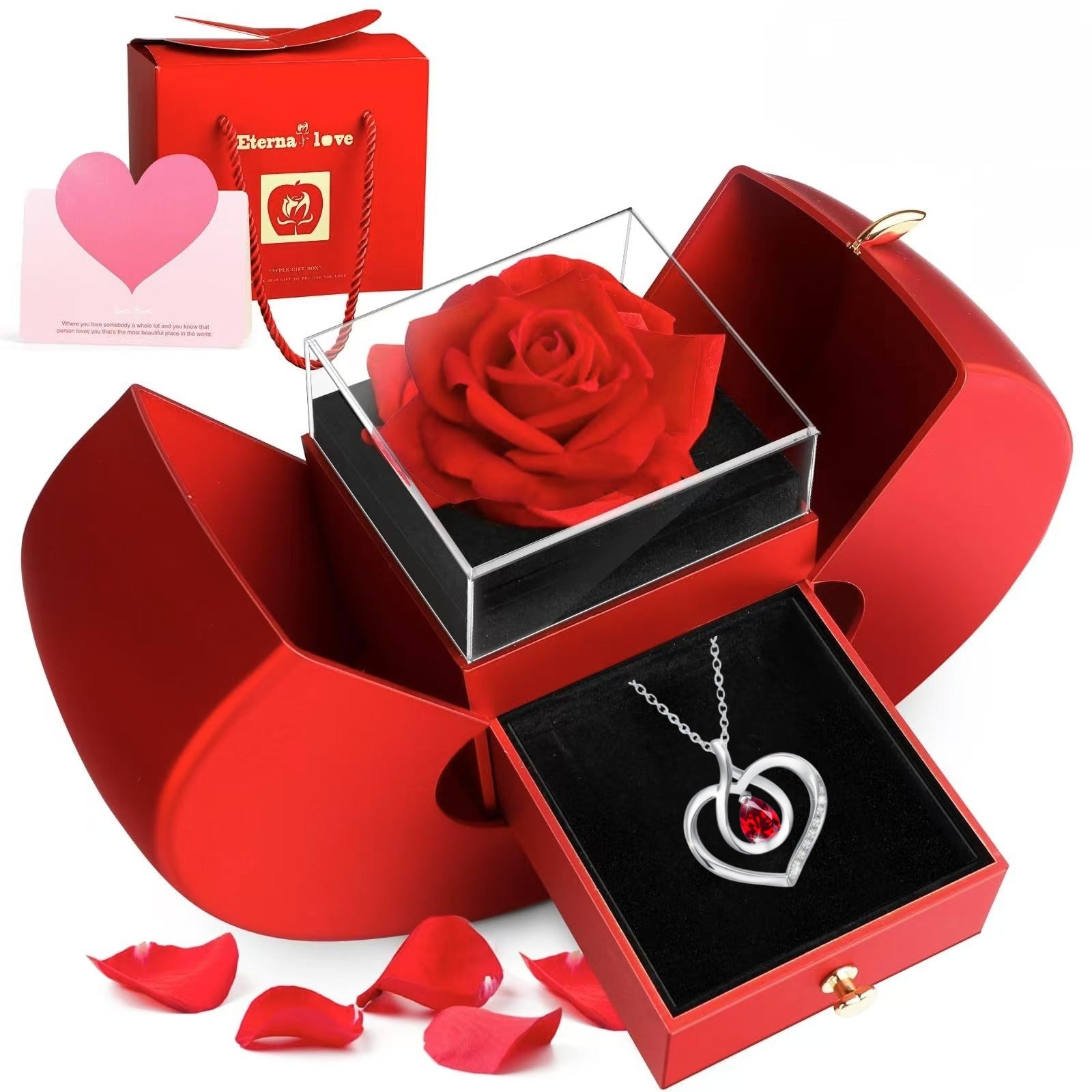 Valentine's Day🎁Rose necklace gift box