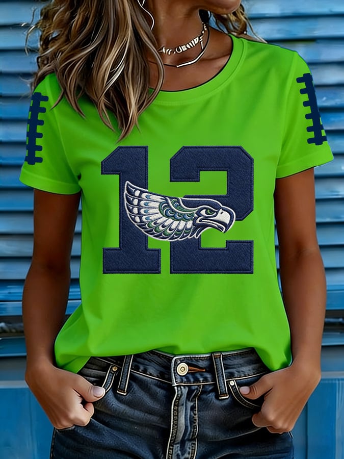 Women's Football Print T-shirt