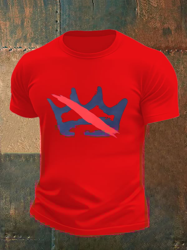 Men's America has no kings print  T-Shirt