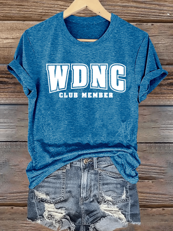 Women's  Retro Funny Proud Member Of Club We Do Not Care Menopause Perimenopause Print  T-shirt