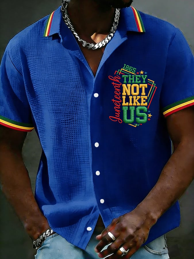 Men's Juneteenth They Not Like Us Print Shirt