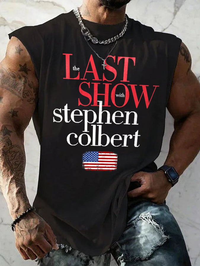 Retro Men's Last Show Print Tops Tank