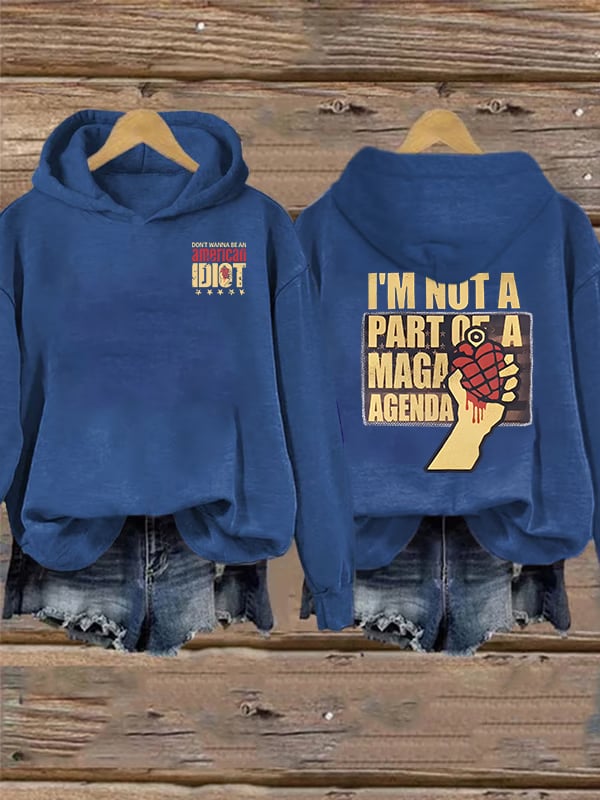 Women's  american idiot Print Hoodie