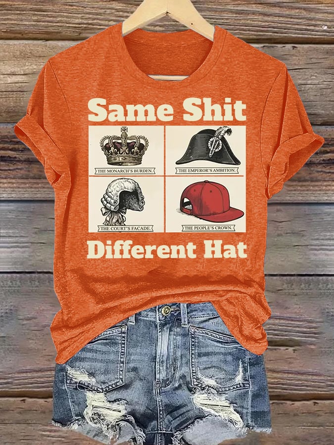 Women's  Same Shit Different Hat FDT Print  T-Shirt