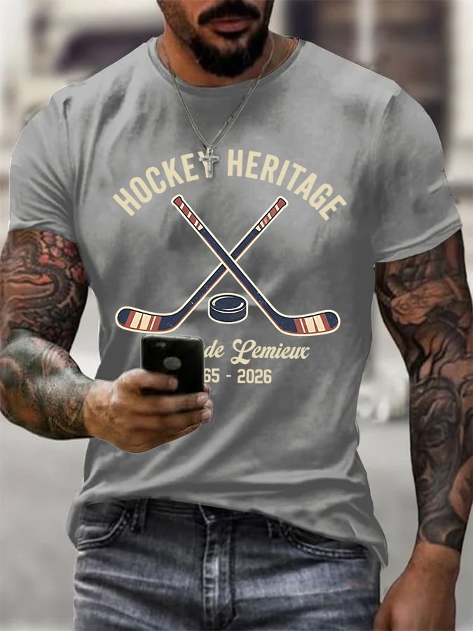Men's RIP PEPE Hockey Heritage ,Hockey Fan T- Shirt