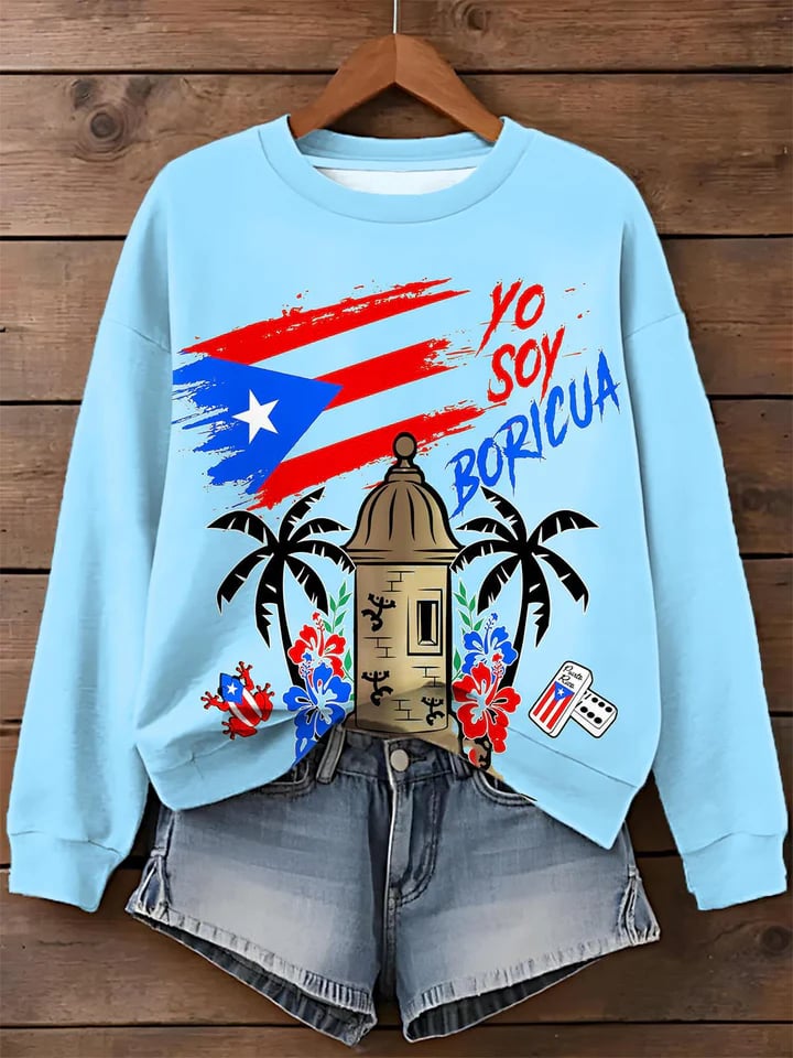 Puerto RIco Benito Bowl Printed Sweatshirt