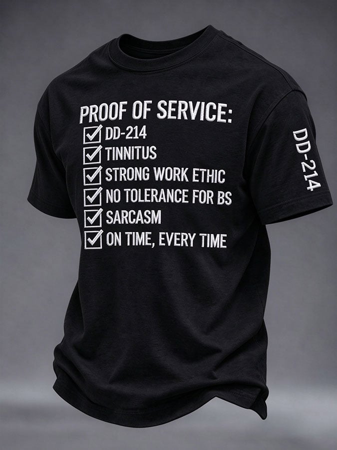 🎖️Men's Veteran Pride DD-214 Printed T-shirt