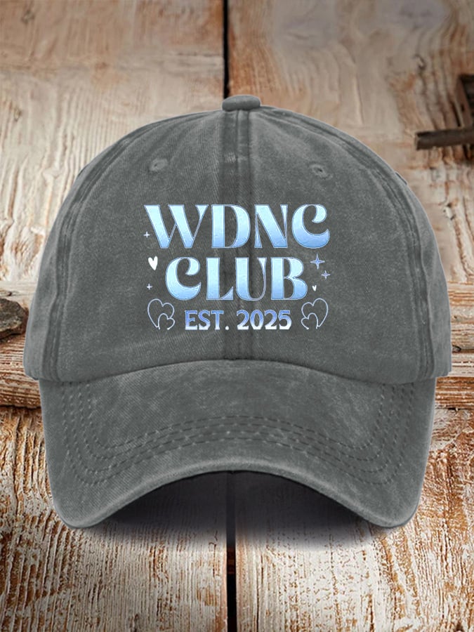 Retro WDNC Club Est. 2025 Print Baseball Cap