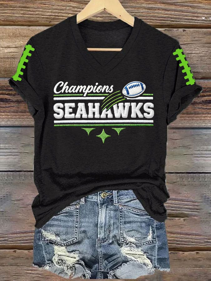 Women's Football Printed T-Shirt