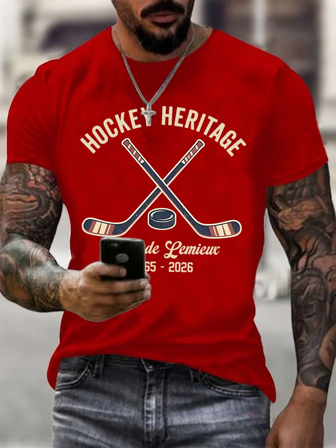 Men's RIP PEPE Hockey Heritage ,Hockey Fan T- Shirt