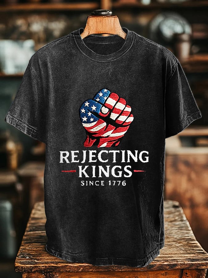 Men's “Rejecting Kings Since 1776” Print T-Shirt