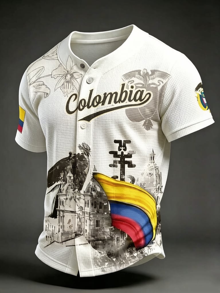 Men's Columbia Football Print Casual Top