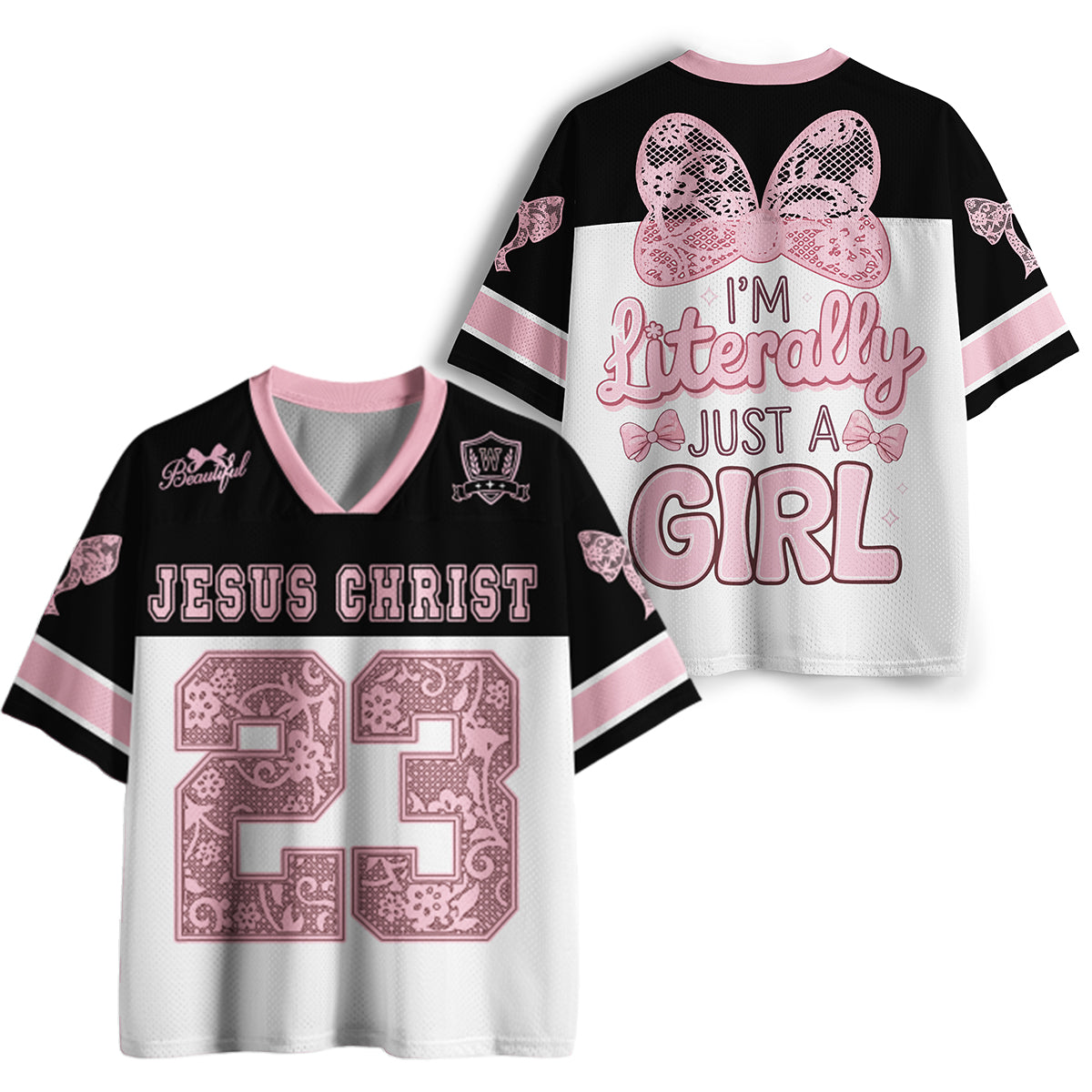 Personalized Vintage I'm Literally Just A Girl Mesh Jersey