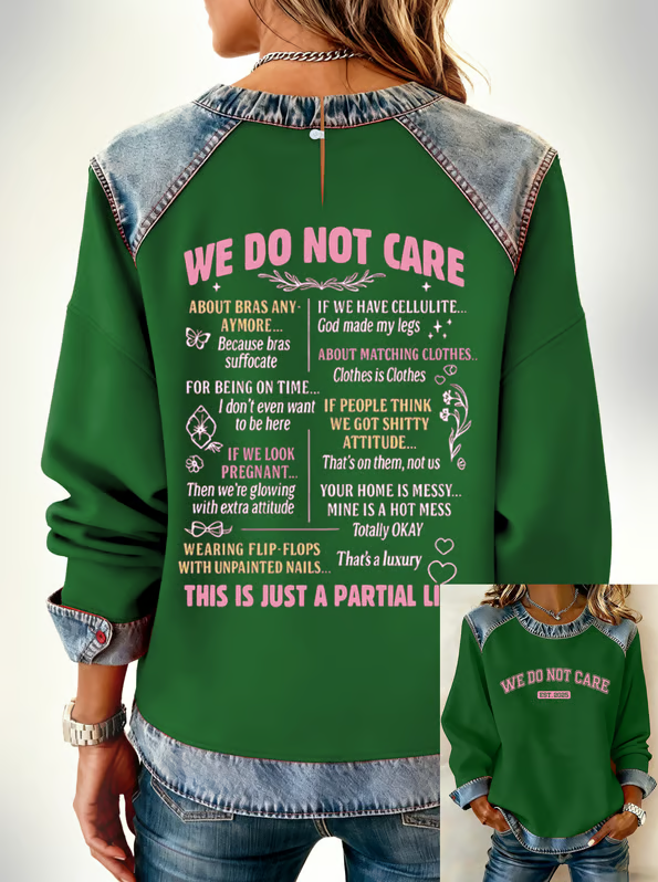 Retro Funny Proud Member Of Club We Do Not Care Menopause Perimenopause Print Sweatshirt