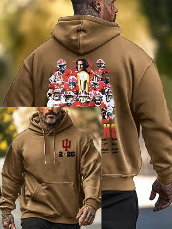 Men's  Football Print  Hoodies
