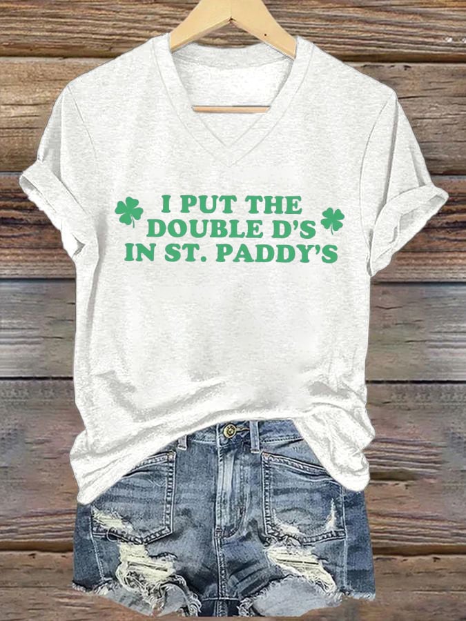 Women's St. Patrick's Day Printed Short-Sleeved T-shirt