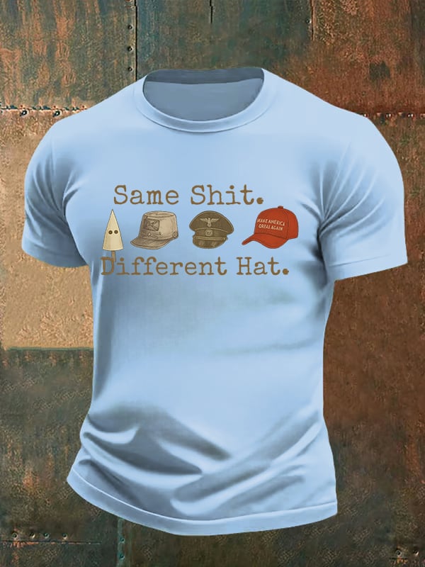Men's  Same shit Different costume Print T-Shirt
