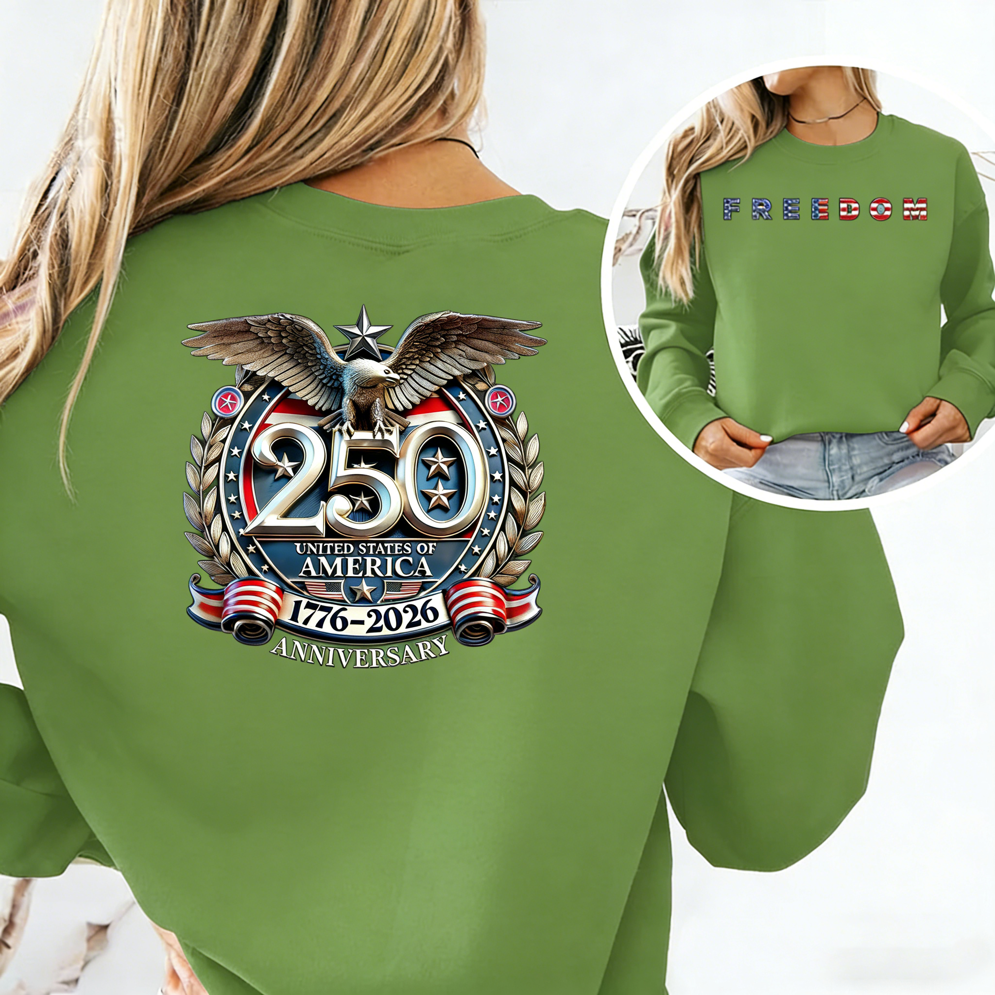 Women's Freedom 250th Anniversary Crew Neck Sweatshirt