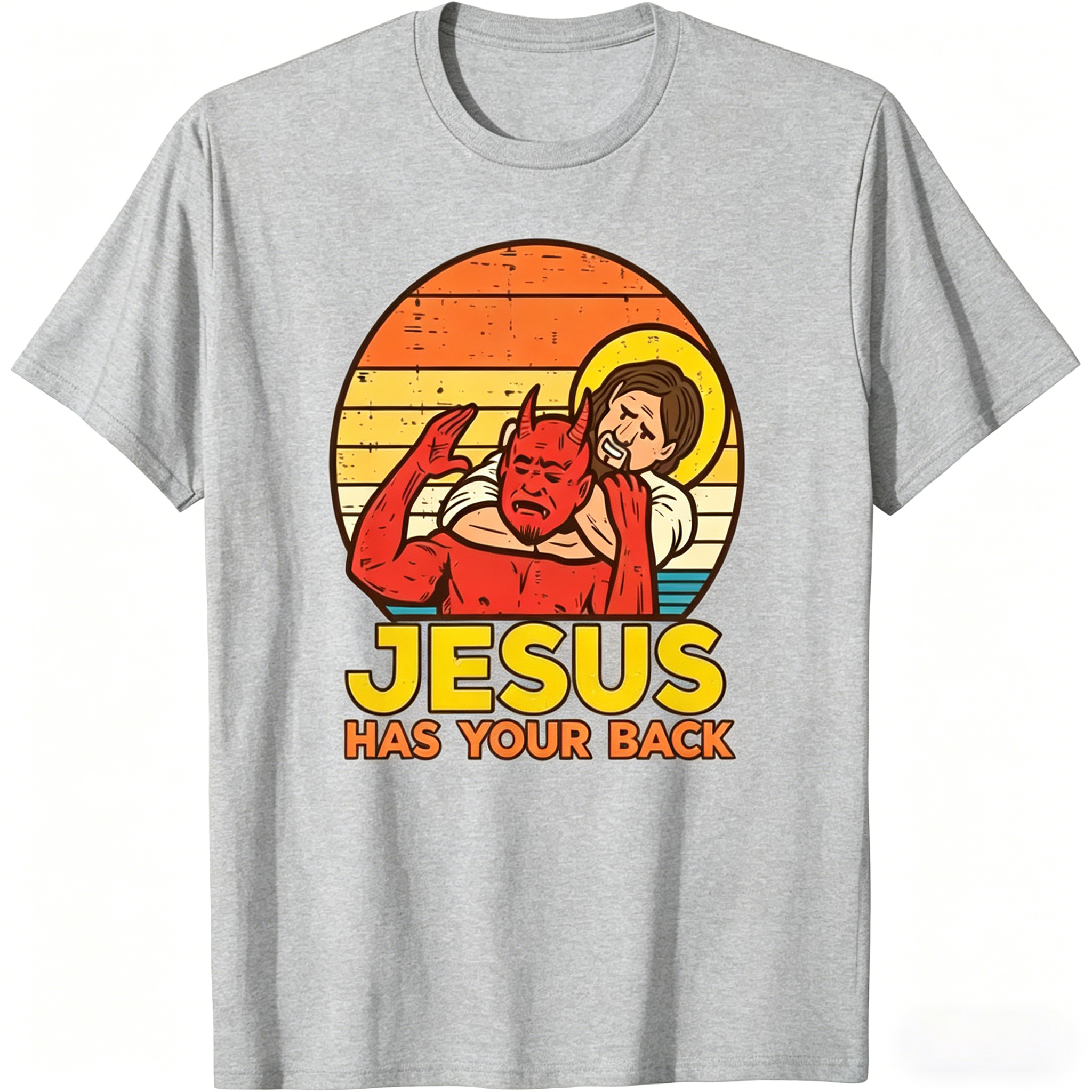 Unisex Cotton Jesus Has Your Back Jiu Jitsu T-Shirt