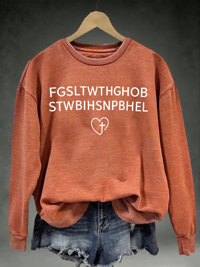 Women's FGSLTWTHGHOB STWBIHSNPBHELPrinted Crewneck Sweatshirt