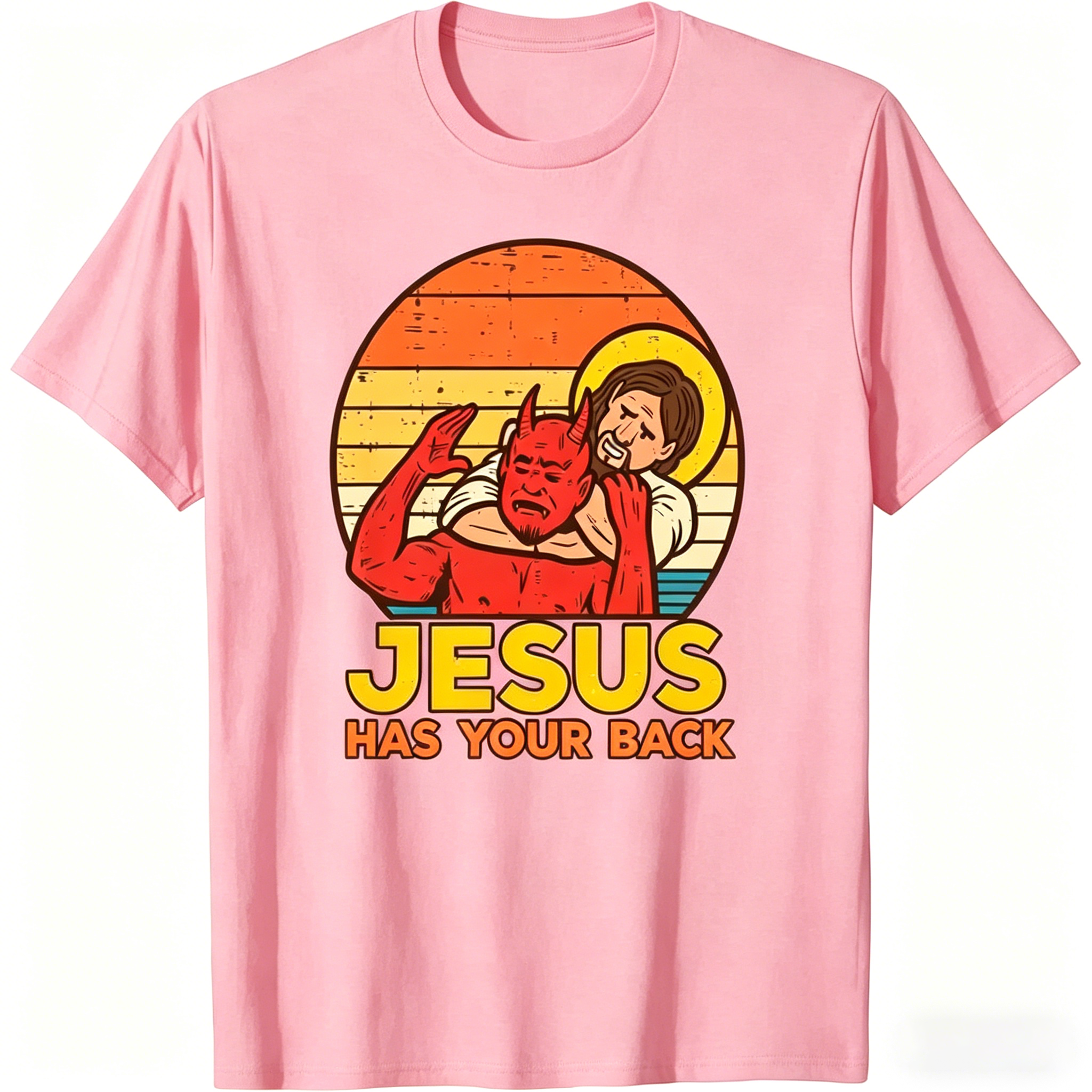 Unisex Cotton Jesus Has Your Back Jiu Jitsu T-Shirt