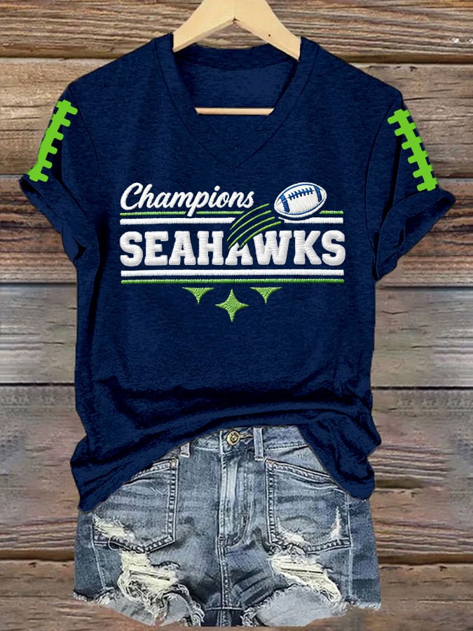 Women's Football Printed T-Shirt