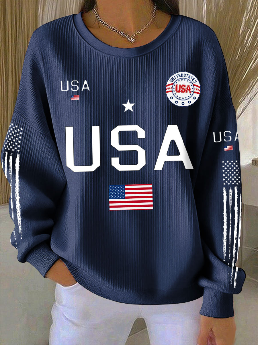Women's USA Flag Sweatshirts