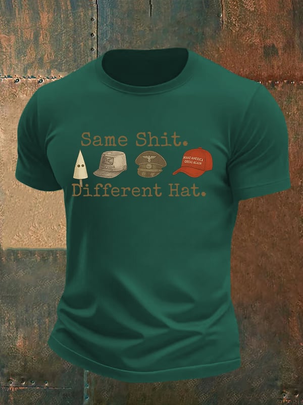 Men's  Same shit Different costume Print T-Shirt