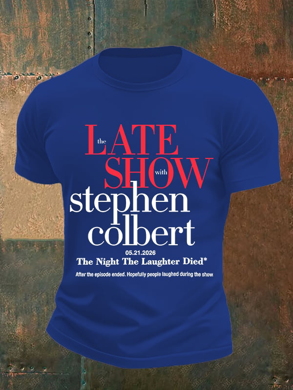 Men's Retro Last Show Print T-Shirt