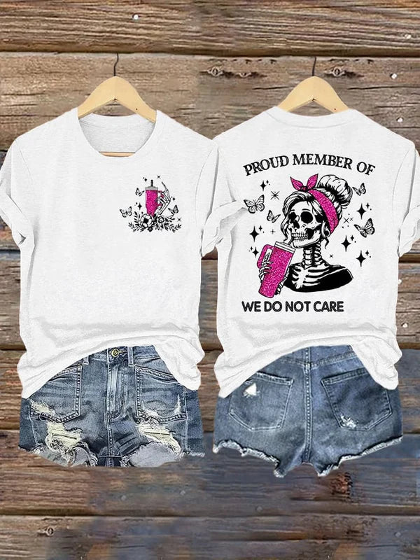 Retro Funny WDNC Club Menopause Perimenopause Print T-Shirt