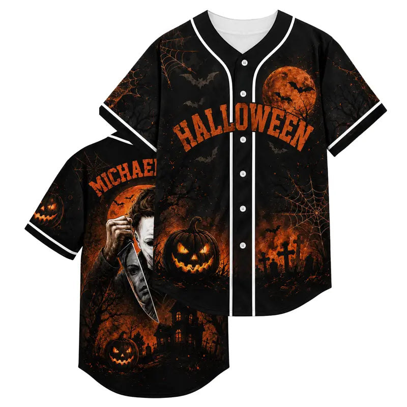 Unisex Halloween Horror Baseball Jersey
